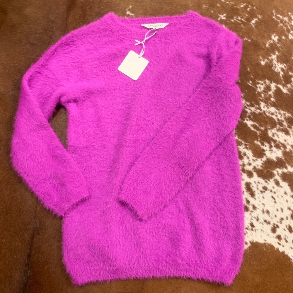 Magenta sweater, new with tags